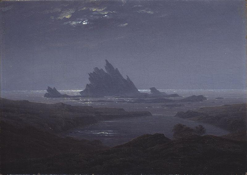 Caspar David Friedrich ReefsbytheSeashore oil painting picture